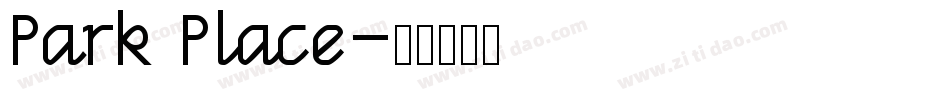 Park Place字体转换